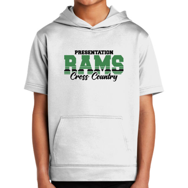 Presentation CYO XC Youth Sport Wick ® Fleece Short Sleeve Hooded Pullover Thumbnail