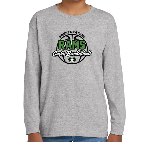 Presentation Girls CYO Youth Heavy Cotton 100% Cotton Long Sleeve T Shirt Thumbnail