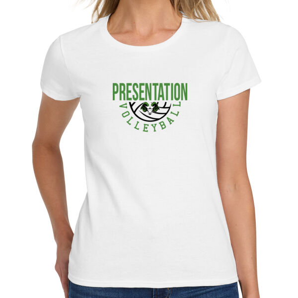Presentation Volleyball Ladies Heavy Cotton 100% Cotton T Shirt Thumbnail
