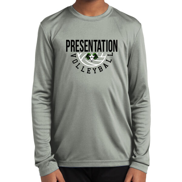 Presentation Volleyball Youth Long Sleeve PosiCharge Competitor Tee Thumbnail