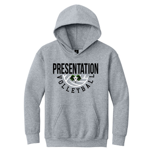 Presentation Volleyball Youth Heavy Blend Hooded Sweatshirt Thumbnail