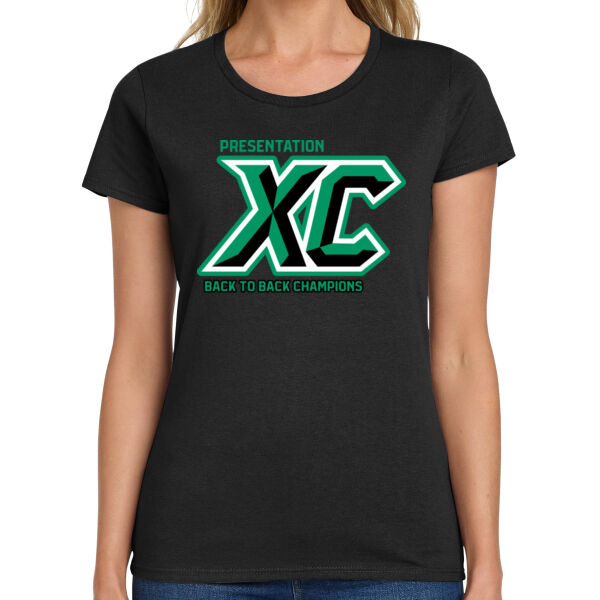 XC Back to Back Champions Ladies Heavy Cotton 100% Cotton T Shirt Thumbnail