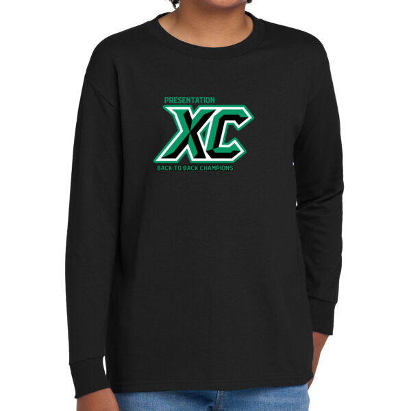 XC Back to Back Champions - Youth Heavy Cotton 100% Cotton Long Sleeve T Shirt Thumbnail